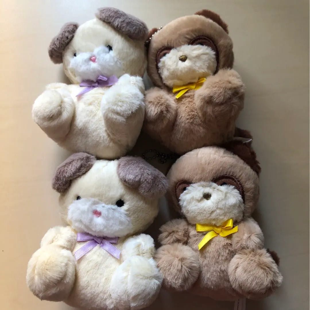 Thumbnail of Friends from Back Then Plushie - Blue Blueets - Tanuki (raccoon dog) & Inu (dog)