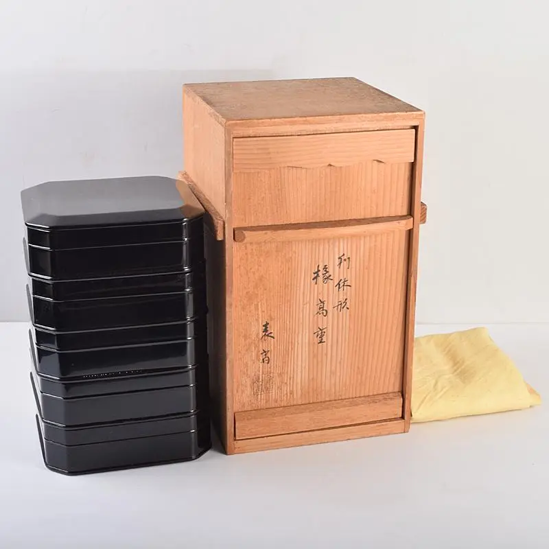茶道　縁高重箱　10客揃え　食籠　菓子入れ　漆器　骨董品 茶道 縁高重箱 10客揃え 食籠 菓子入れ 漆器 骨董品 - メルカリ