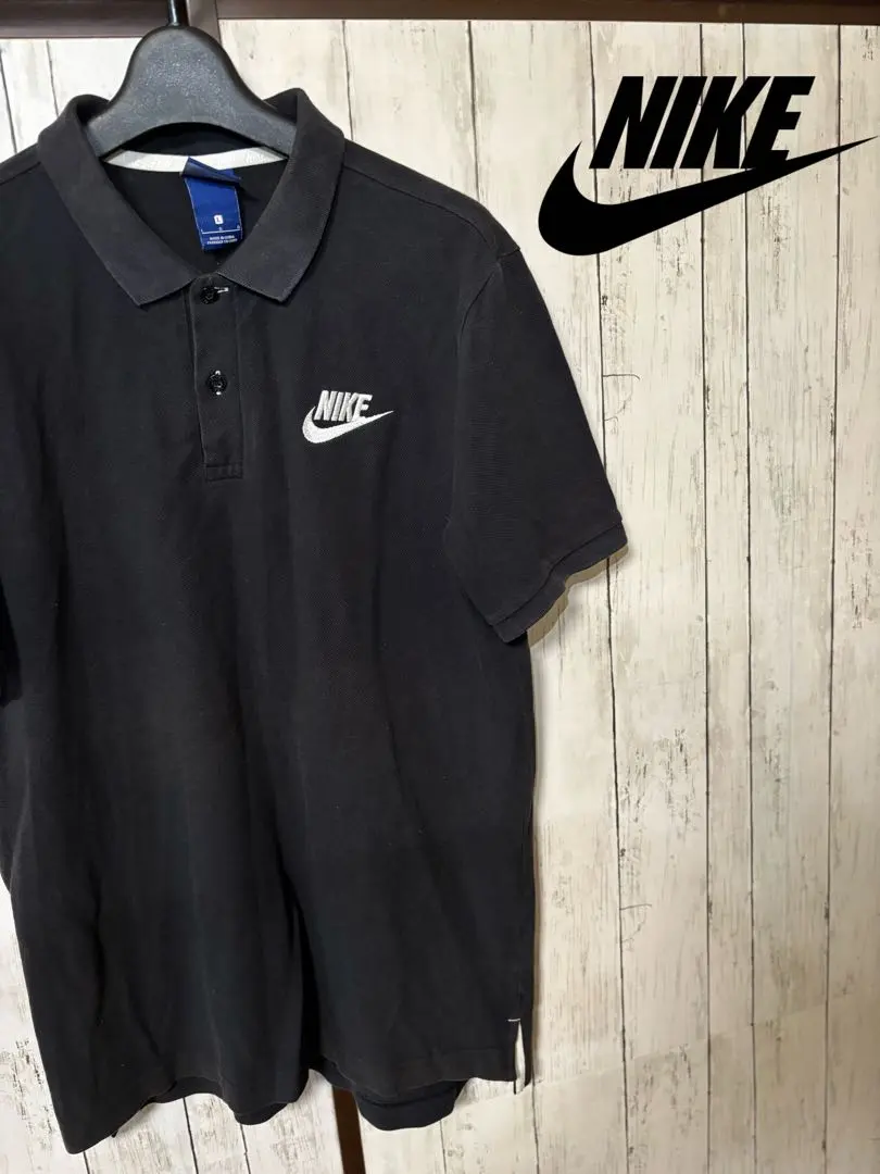 Thumbnail of NIKE Nike Black Polo Shirt L Size Short Sleeve
