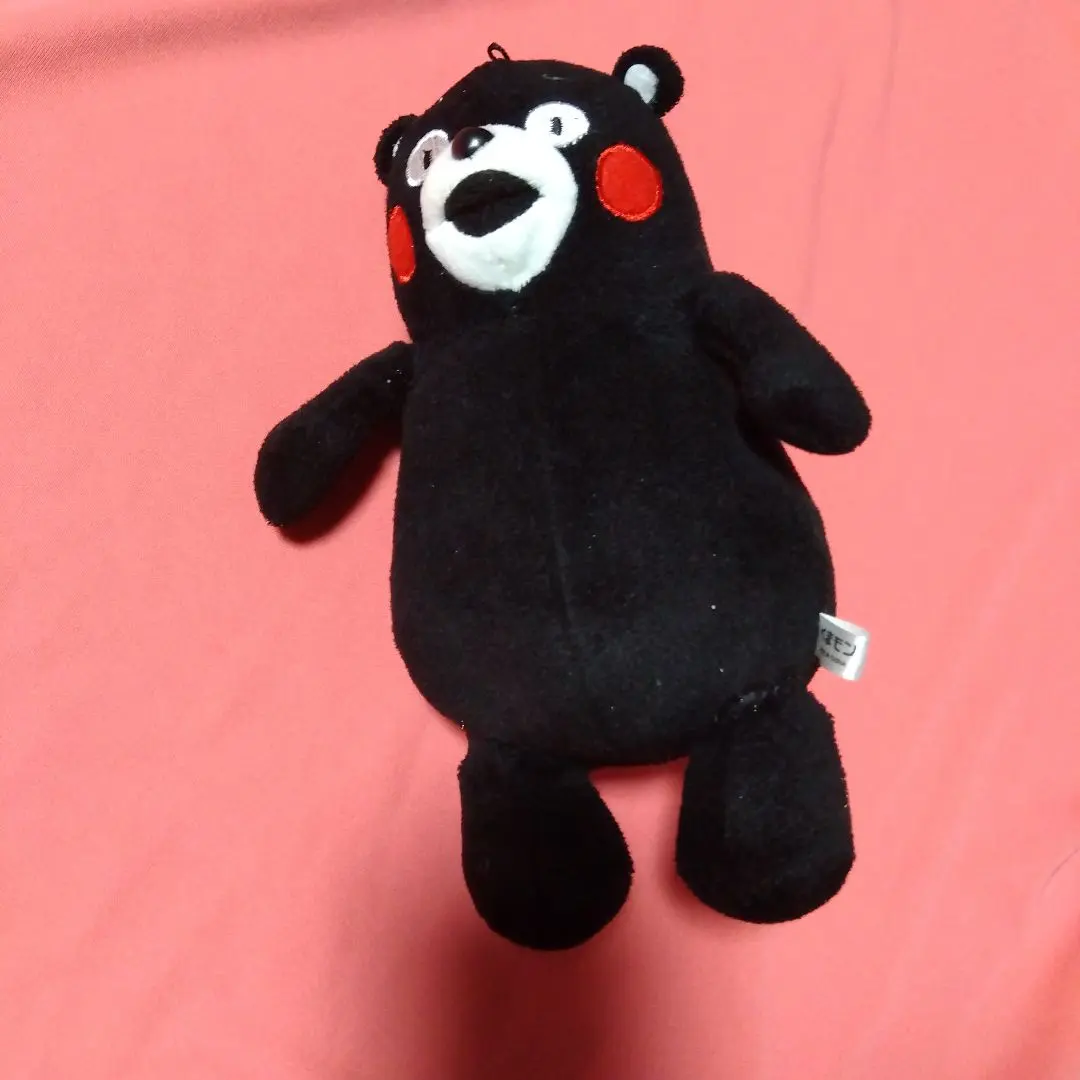 Thumbnail of Kumamon stuffed animal, medium size, black, 22 cm.