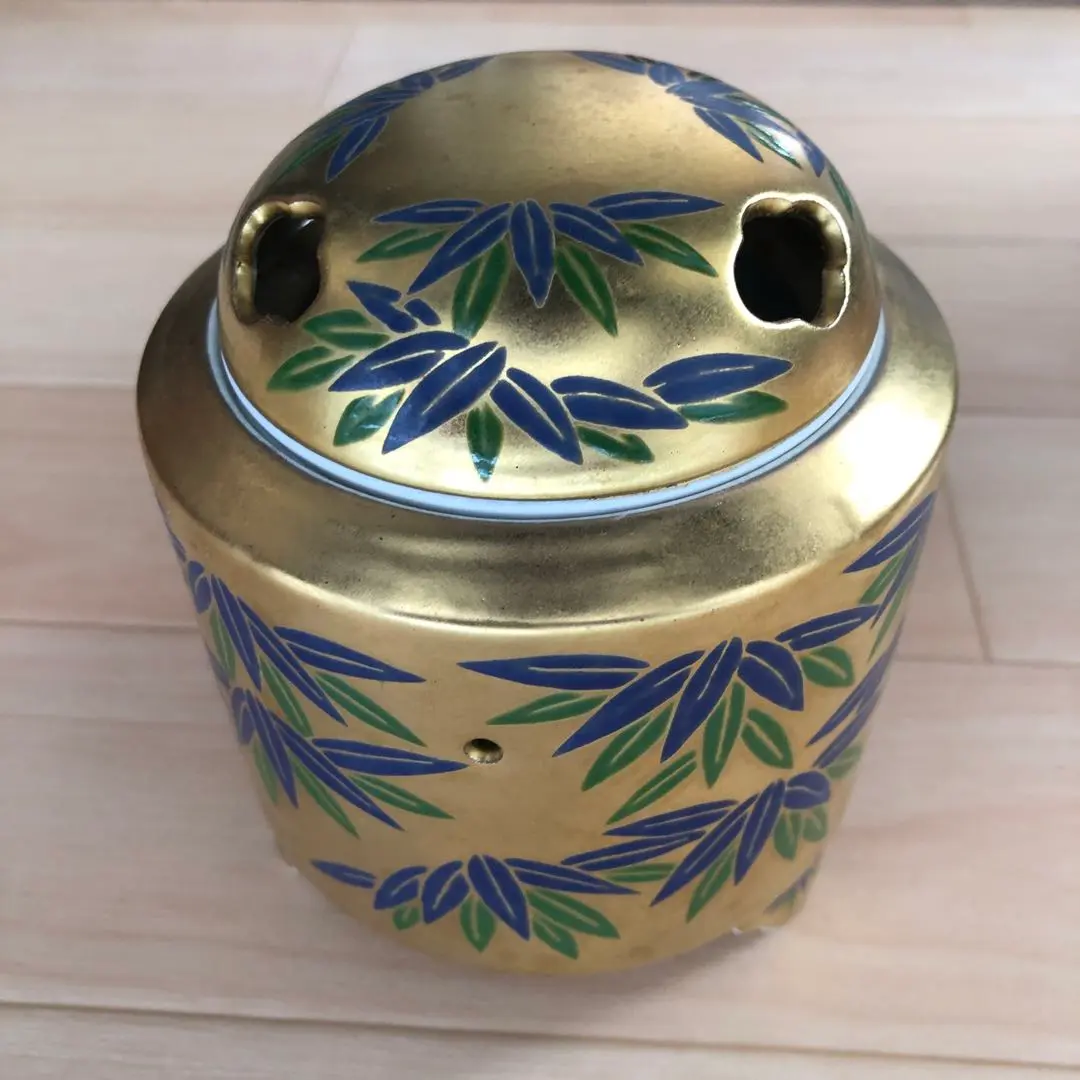 名工　基泉作　春秋文香炉完品セール品 春秋文豆丸型 香炉 其泉作 | 守屋商店