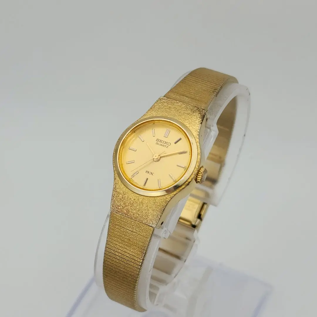 【稼動品レア】SEIKO SX レディース腕時計　クォーツ　ゴールドカラー 稼働品レア】SEIKO レディース腕時計 クォーツ ゴールドカラー
