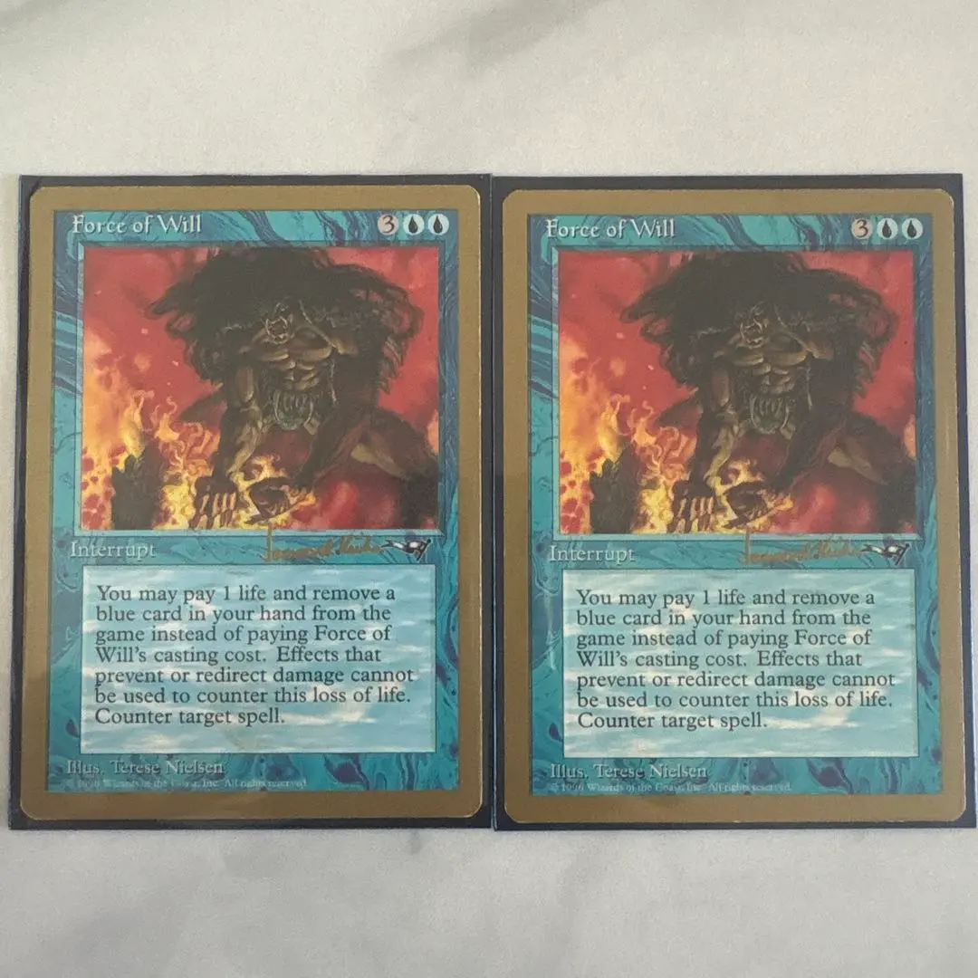 MTG Force of Will 金枠　4枚セット② MTG 金枠 Force of Will 4枚セット