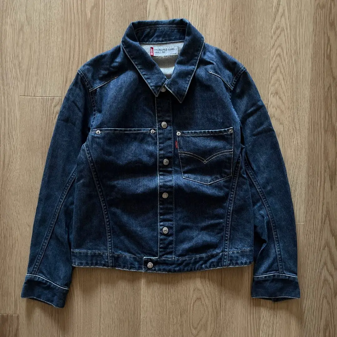 【希少】Levi's ENGINEERED立体裁断 デニムジャケットXL Levi's ENGINEERED JEANS リーバイス エンジニアードジーンズ