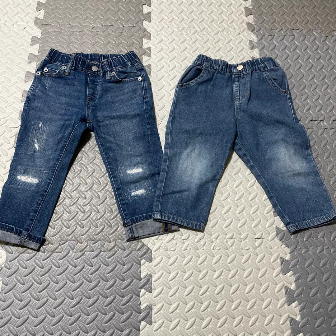 Thumbnail of Baby denim jeans, size 90 (set of 2)