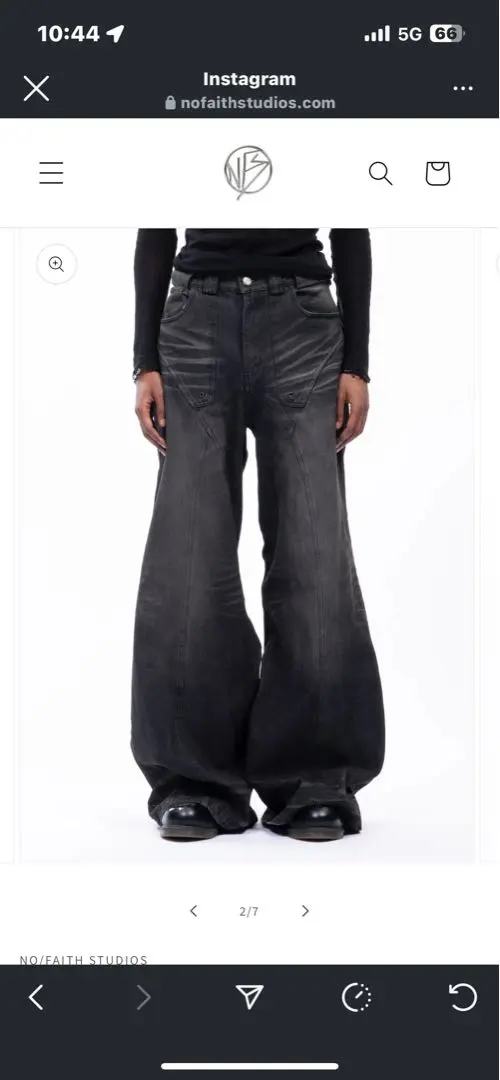 SUN FADED DUNE BAGGY DENIM – NO/FAITH STUDIOS