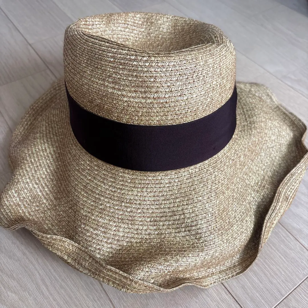 すぐ届く！GUCCI ボウ付き ストローハット 麦わら帽子 (GUCCI