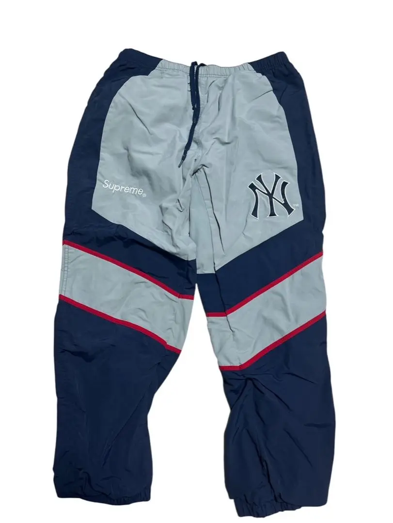 Supreme New York Yankees Track Pants Navy | Culture Kings US