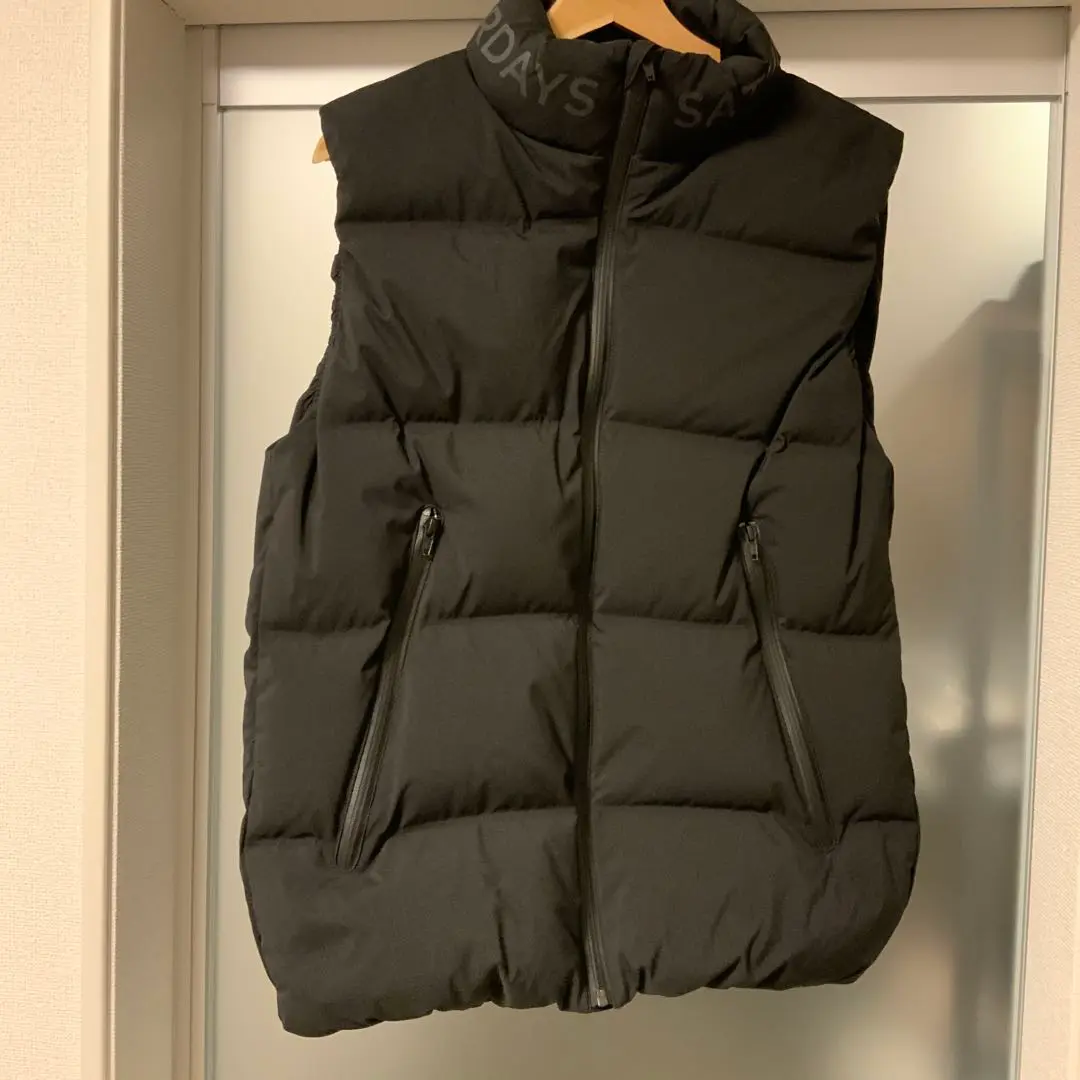 定価35,200円 Saturdays NYC ダウンベスト ブラック S～M 2025年最新】Saturdays NYC ダウンベスト・キルティングベストの