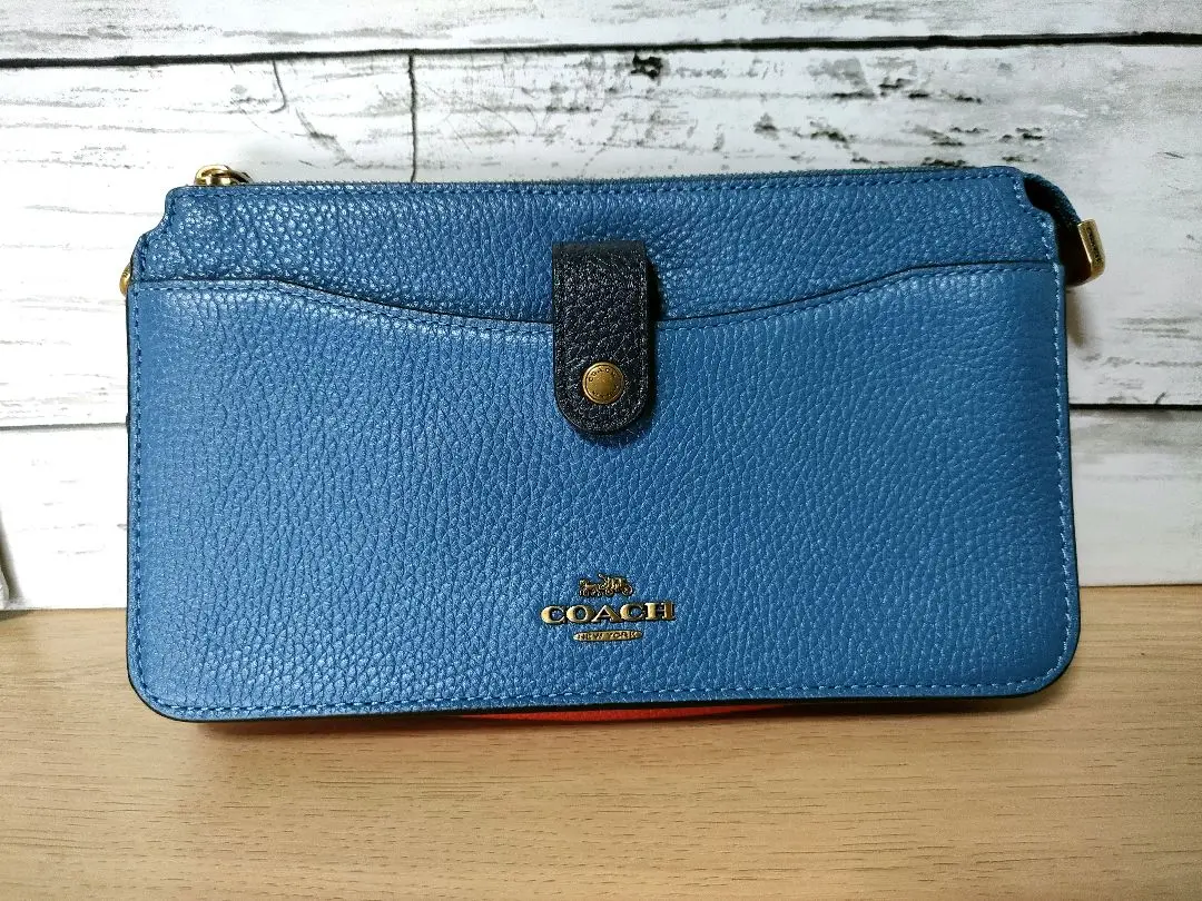 ◆良品◆COACHメッセンジャーバッグ　オールドコーチ　レザー青　ブルー希少色 ◇良品◇COACHメッセンジャーバッグ オールドコーチ レザー青