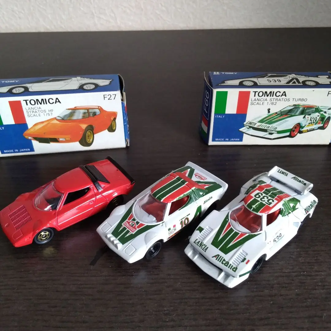 未開封 TOMICA トミカ ランチアストラトス ターボ 白/黄色