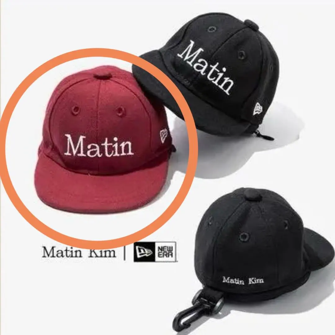 matin kim x new era】コラボ デニムキャップ ライトブルー 新品