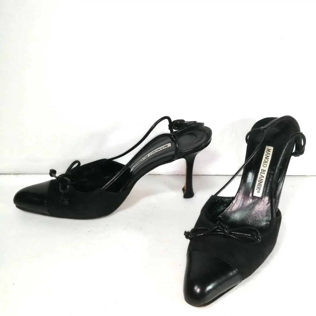 Thumbnail of Manolo Blahnik pumps with a back strap