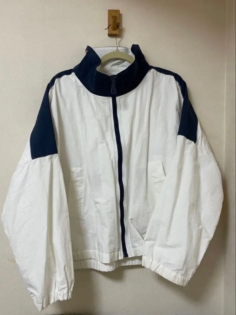 Nautica 尼龍外套 白色/海軍藍 的縮圖