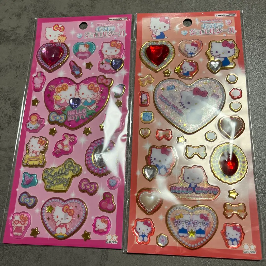 Thumbnail of Sanrio Characters Hello Kitty Glitter Jewel Stickers - Set of 2