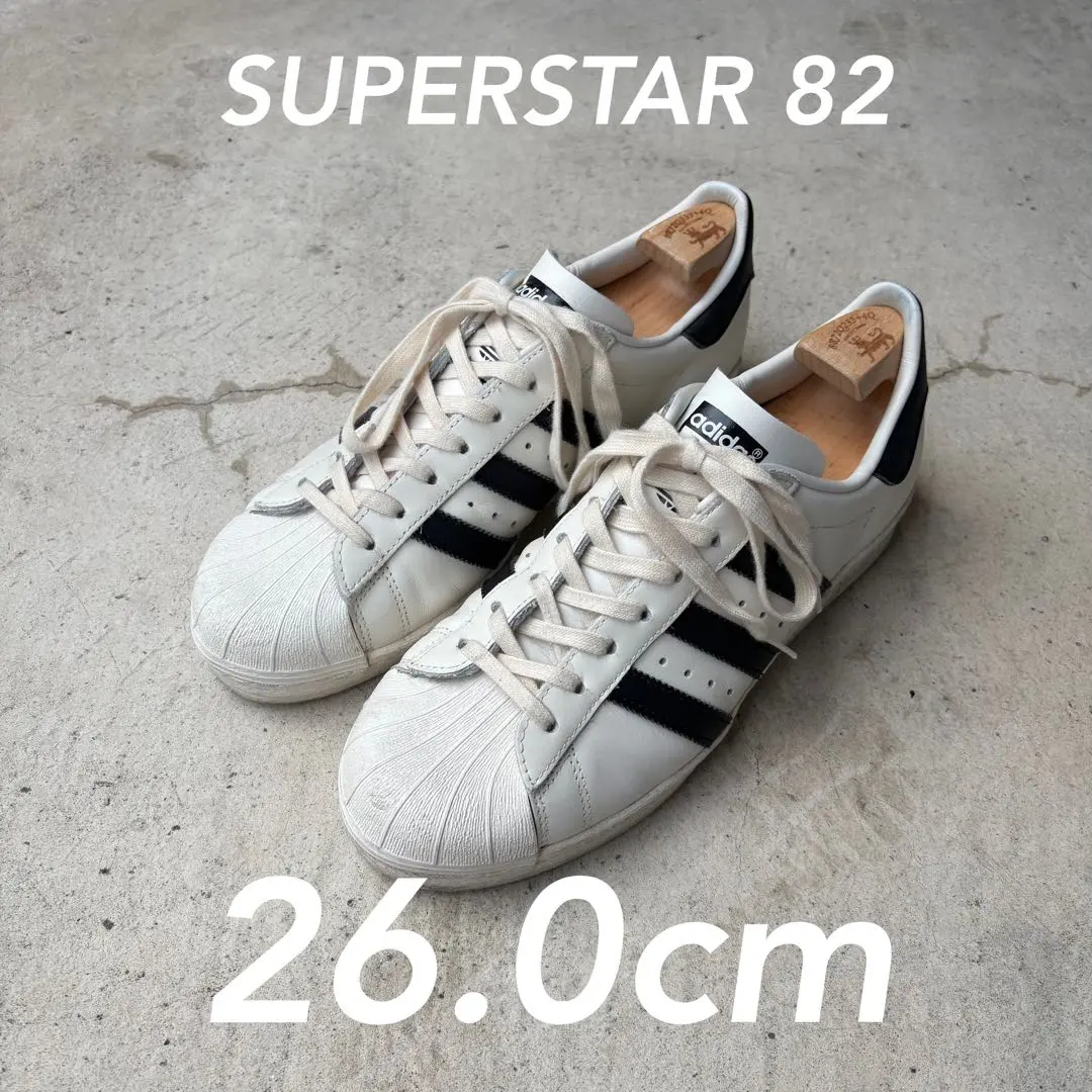 靴 adidas SUPERSTAR 82 GY7037 adidas Superstar 82 Cloud White Core Black Off White GY7037