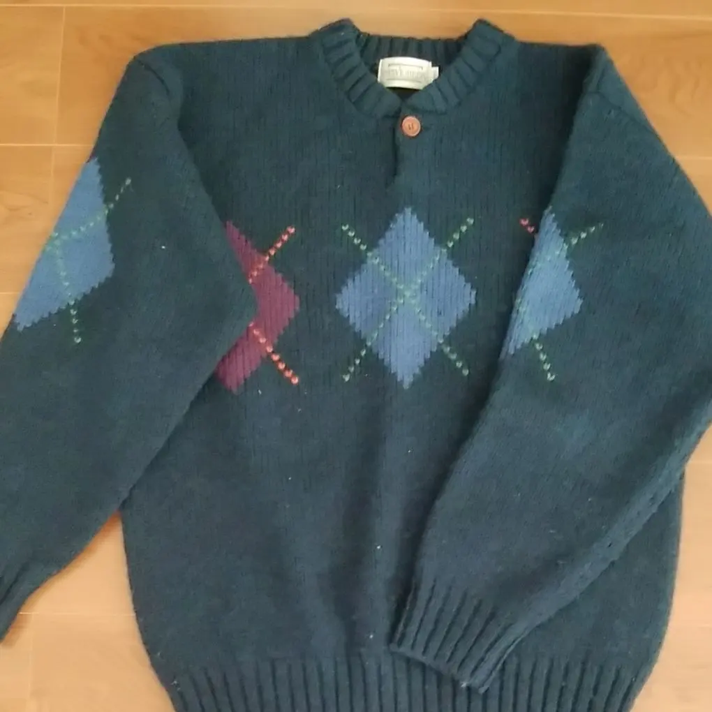 Thumbnail of Trad NEWYORKER Vintage 80's Argyle Knit Sweater