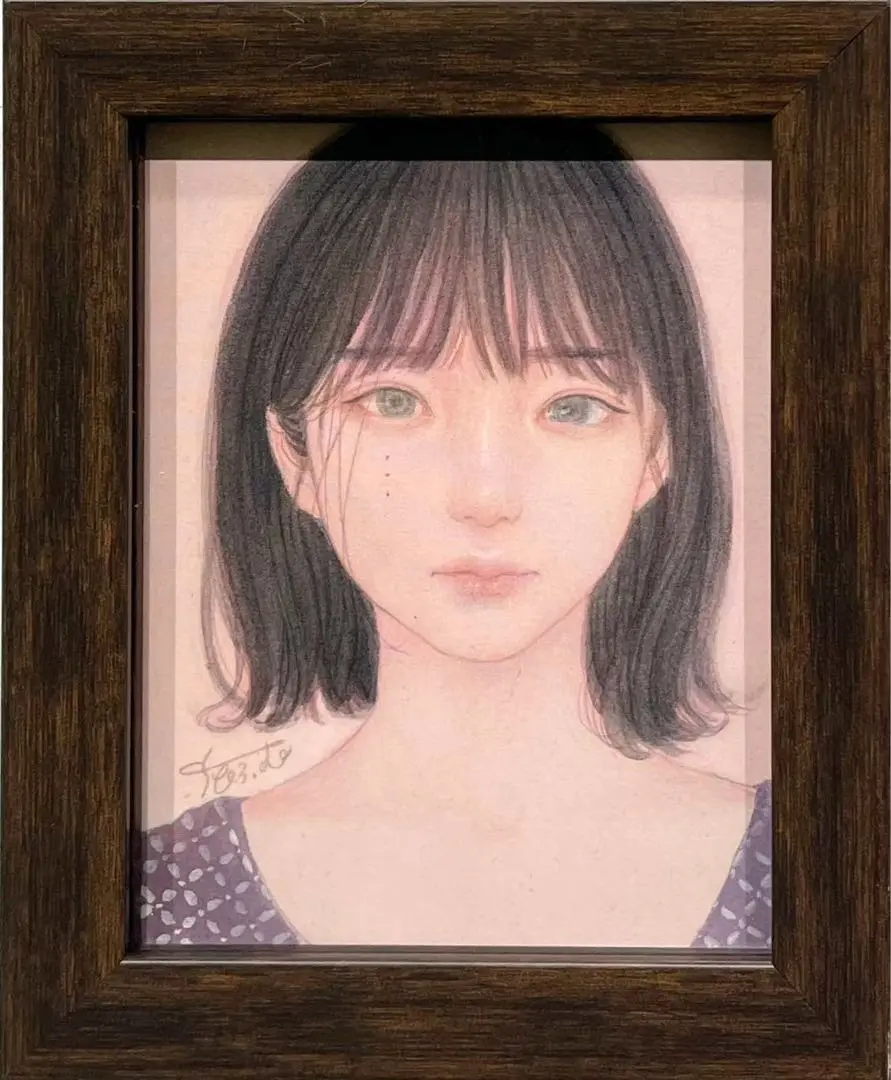 むらまつちひろ、「ミクストメディア」、希少画集・額装画、日本製・新品額縁 2025年最新】むらまつちひろの人気アイテム - メルカリ