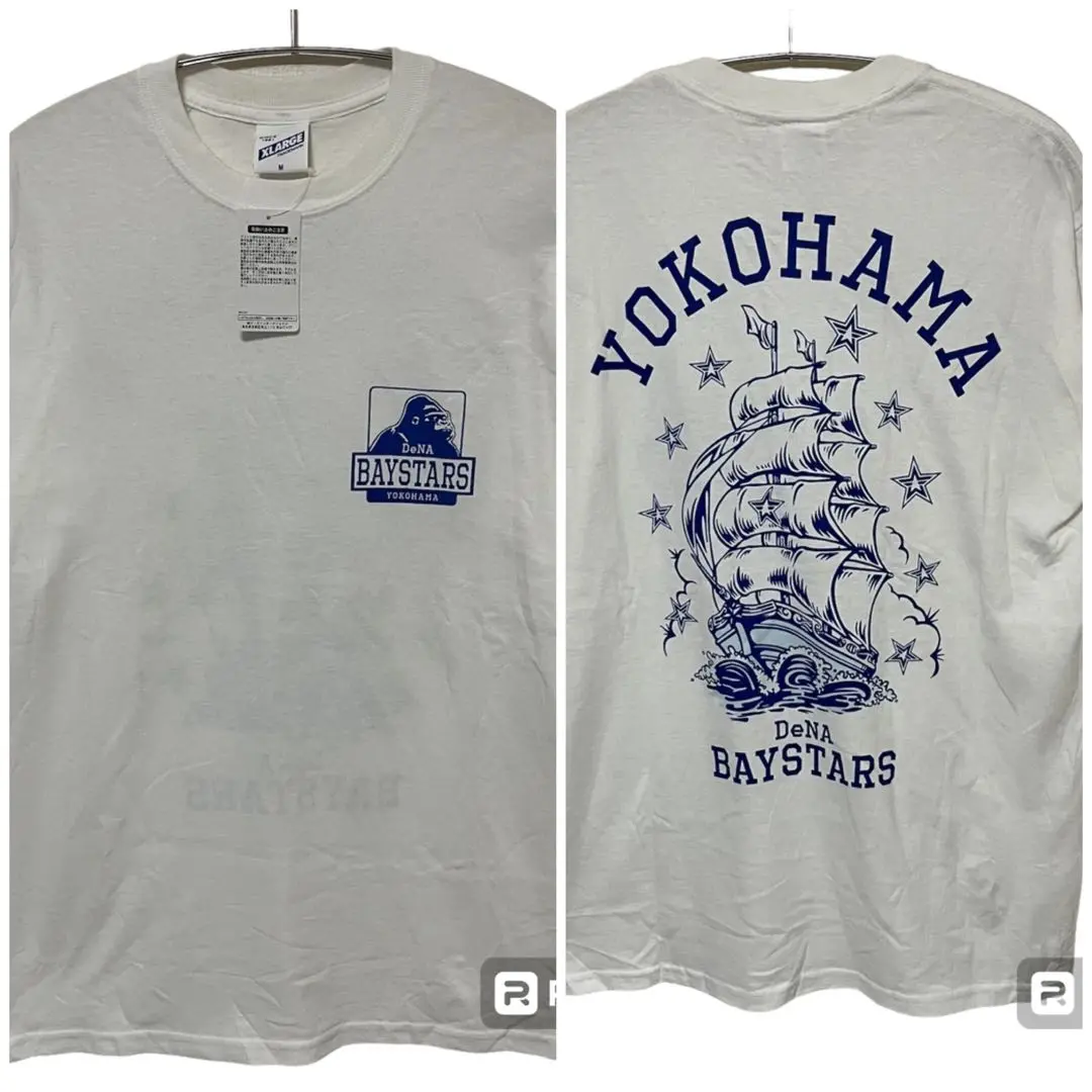 【新品】エクストララージ　横浜ベースターズ　コラボTシャツ　横浜DeNA 野球 XLARGE - 【希少】エクストララージ ベイスターズコラボTシャツ
