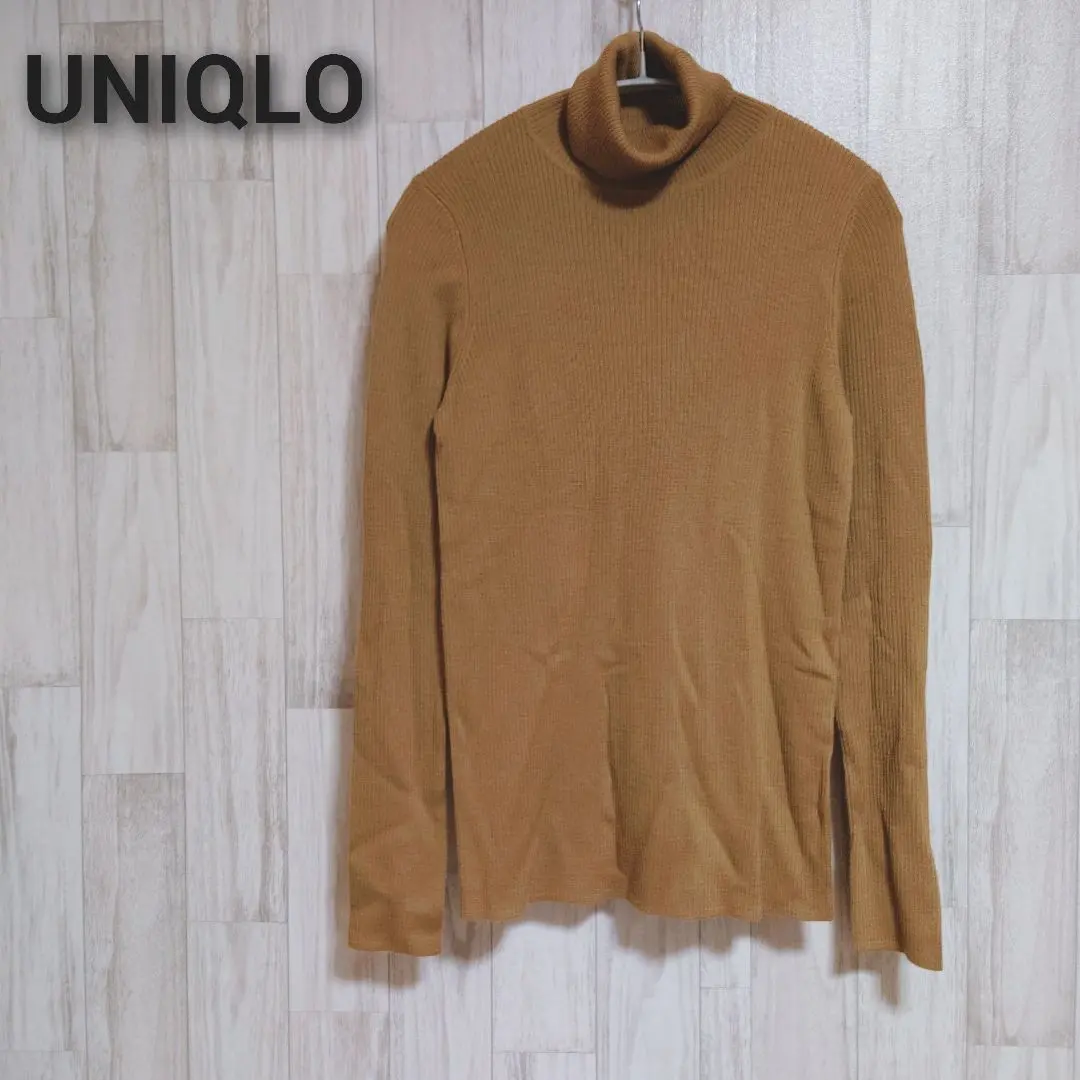 Thumbnail of ★UNIQLO★ Turtleneck Knit Sweater, Beige