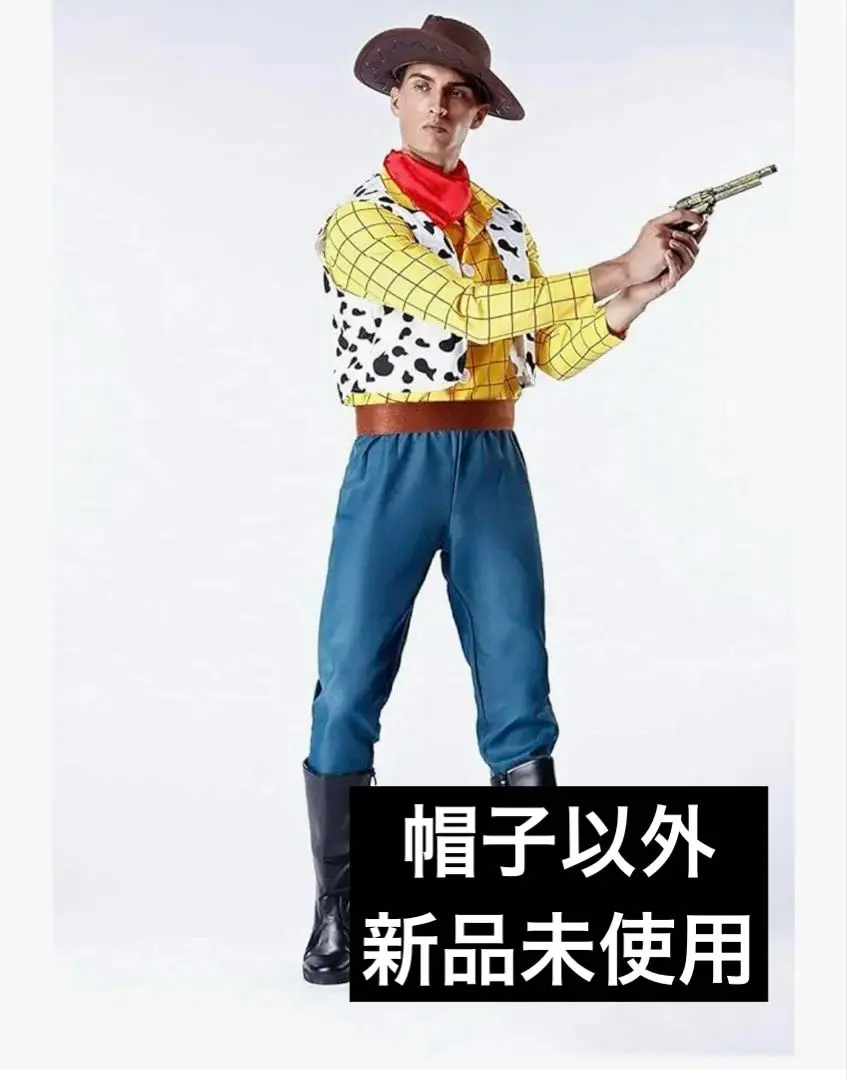 迪士尼玩具總動員胡迪服裝套裝成人 的縮圖