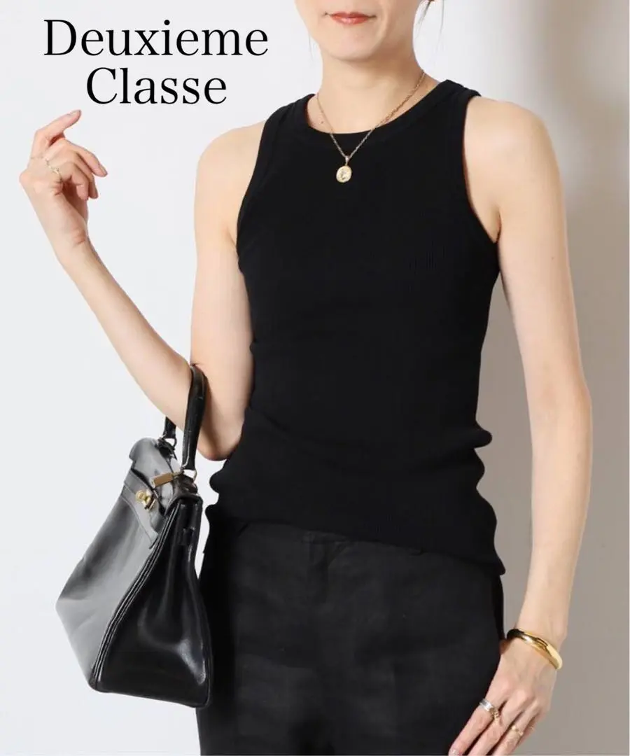 deuxieme classe LOREL RIBタンクトップ LOREL D RIB タンクトップ（ニット／セーター）｜Deuxieme