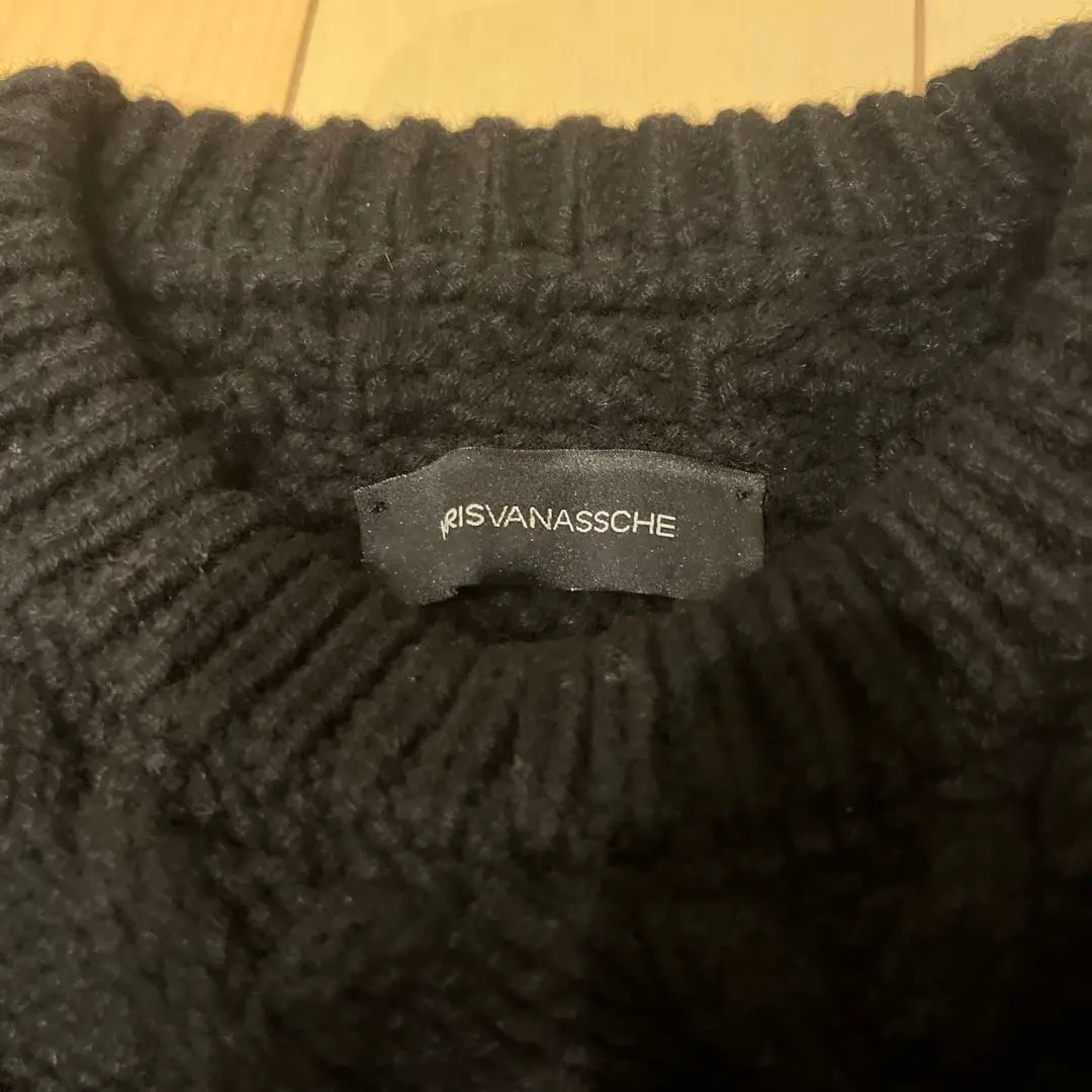KRISVANASSCHEクリスヴァンアッシュ14ss ドット穴あきニット