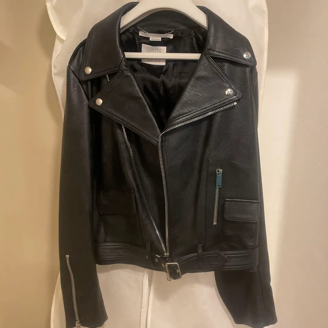 関税込【STELLA MCCARTNEY】レザーライダースジャケット 2025年最新】STELLA McCARTNEY レザージャケット・ライダースの