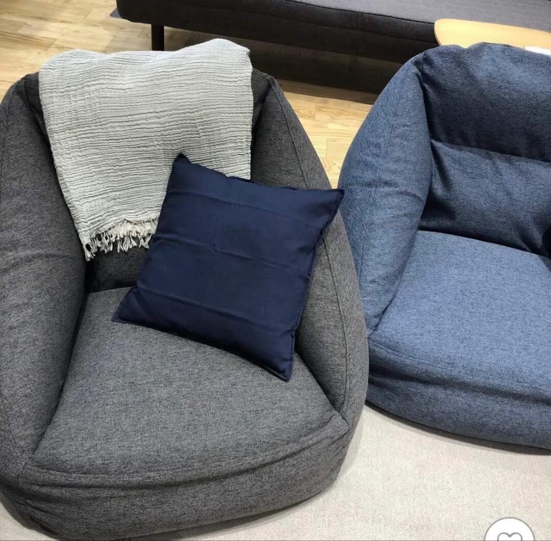 無印良品 空気でできたソファ イエロー ポリエステル 良品計画