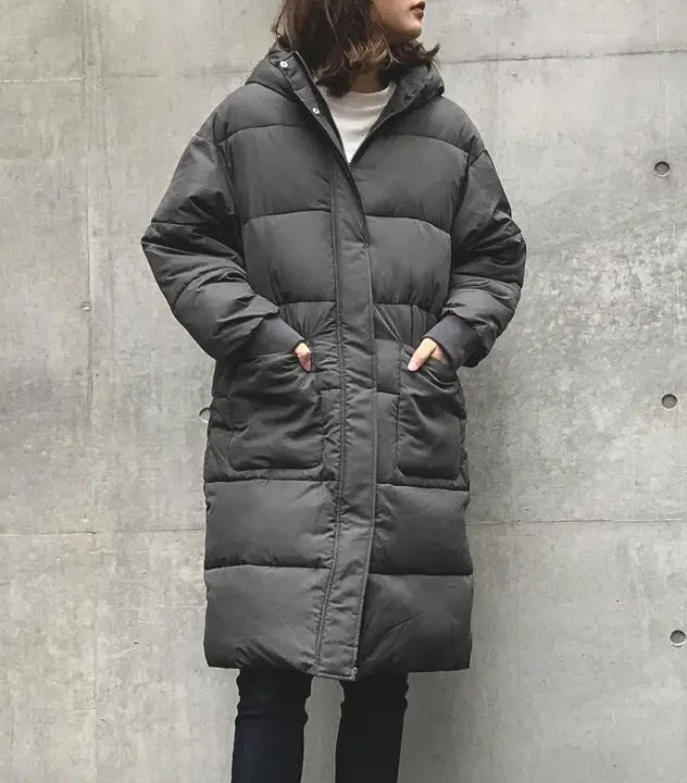 TREASURE FCMM ヒョンソク ロングペディン ダウンジャケット 黒 M TREASURE FCMM ヒョンソク ロングペディン ダウンジャケット 黒 M