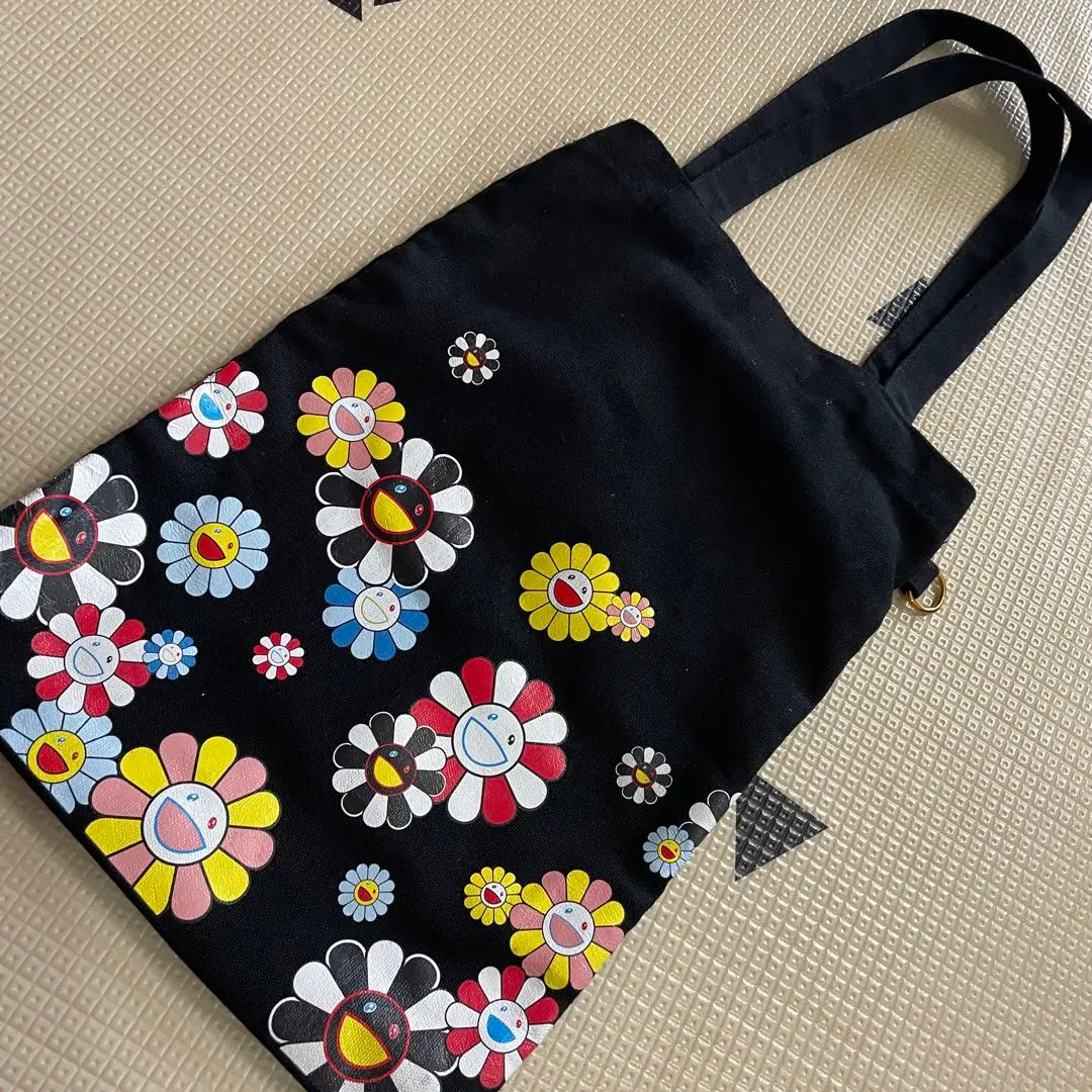 TAKASHI MURAKAMI x LOQI カイカイキキ黒トートバッグ 1_f56c16ee-80cc-425b-bb50-
