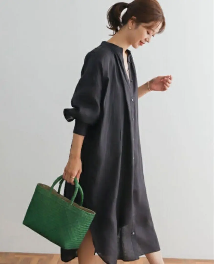 Thumbnail of URBAN RESEARCH DOORS Linen Gather Dress S