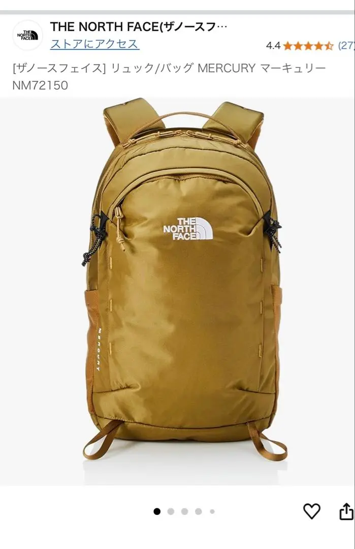 ☆未使用に近い☆ザ・ノースフェイスマーキュリーリュック　NM72150 楽天市場】THE NORTH FACE ノースフェイス マーキュリー