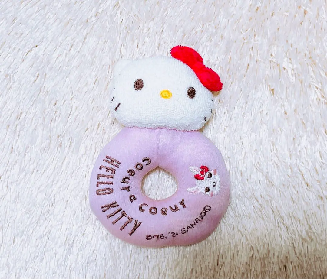 レア　ベビーキティ　ぬいぐるみ　ガラガラ鈴 ぬいぐるみラトル エイ うさぎ くま あひる くじら ベビー
