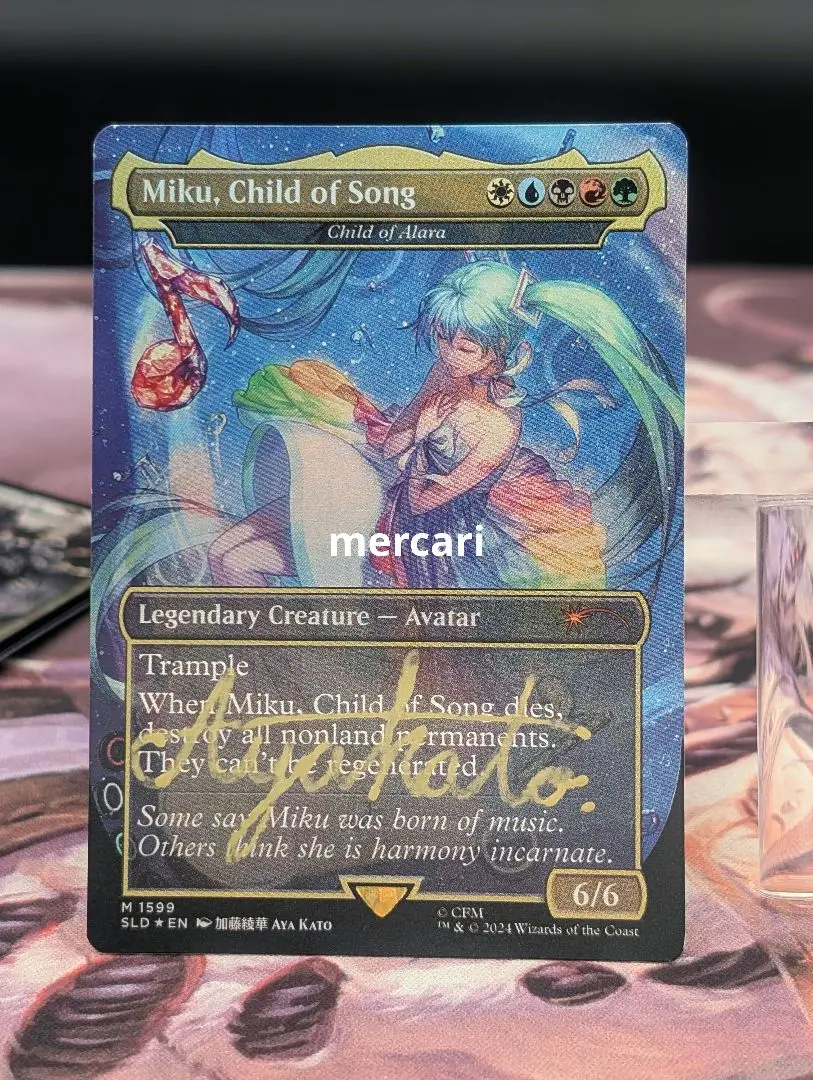 歌の申し子、ミク/Miku, Child of Song Signed F J s-l400.jpg