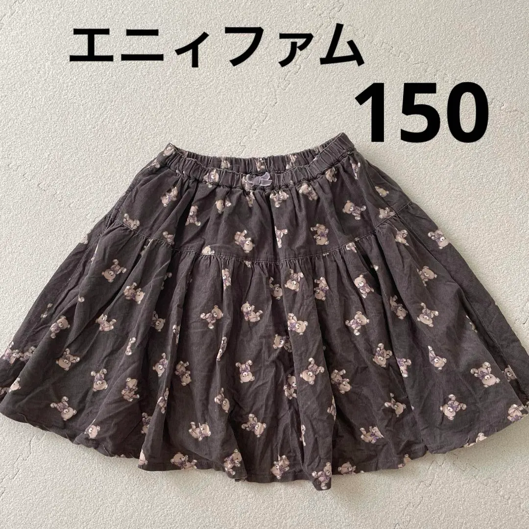 anyFAM 灯芯绒 裙子 150 熊 小熊 的縮圖