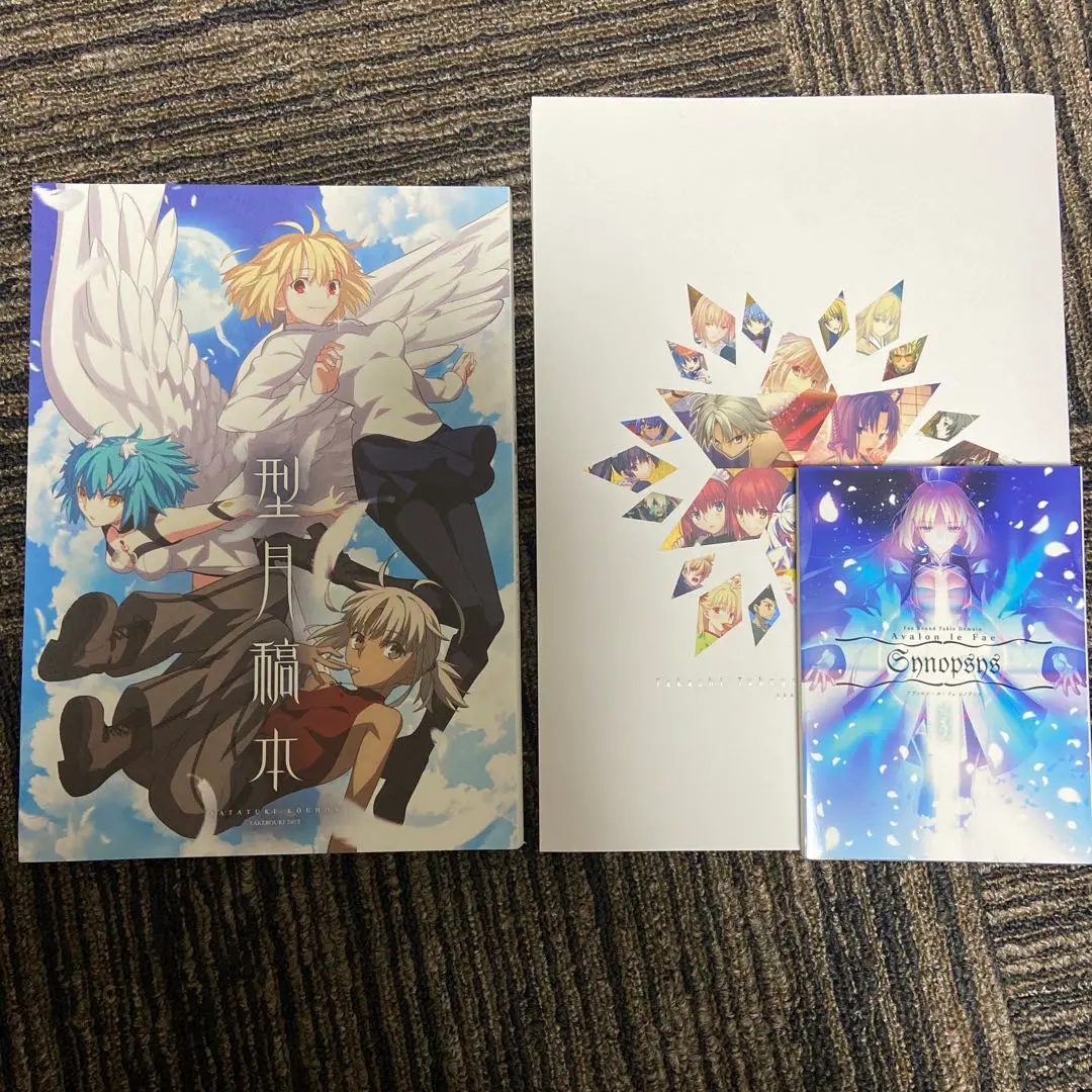 Fate・空の境界・月姫グッズセット Tシャツ・ポストカード・紙