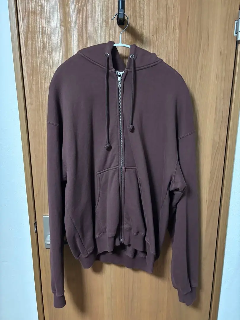 AURALEEブラウン　ジップアップ AURALEE 「SUPER HIGH GAUGE SWEAT ZIP BLOUSON / DARK BROWN