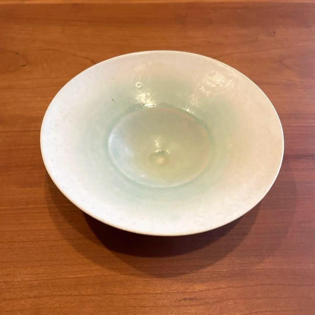 希少！中園晋作さん　中鉢　美品 中園晋作 鉢 グリーンとピンク - メルカリ