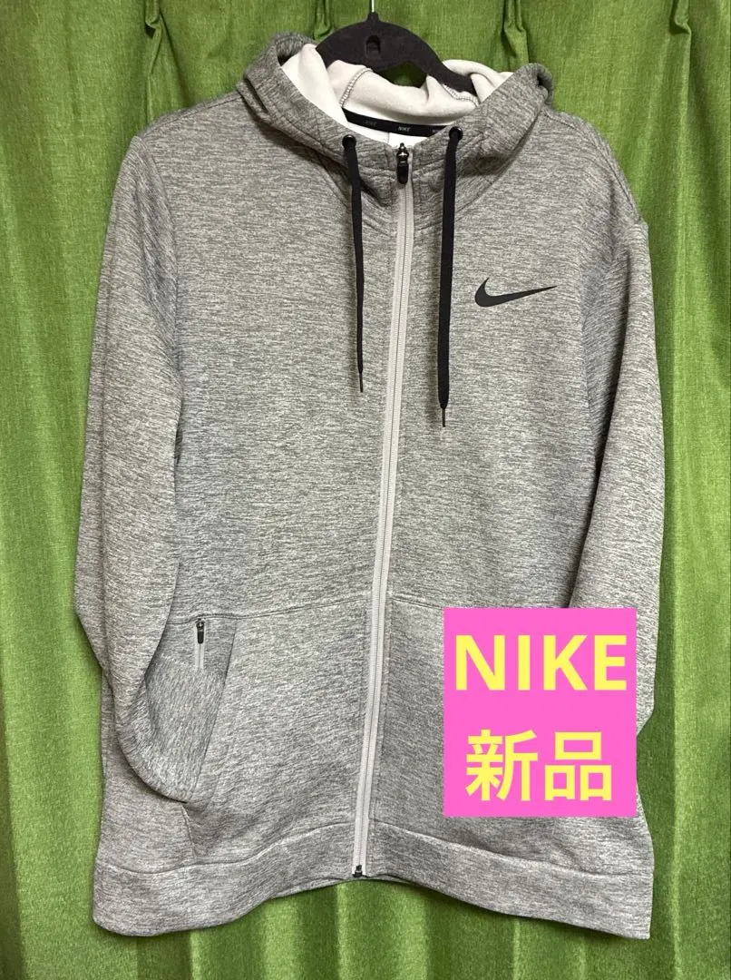 【新品】NIKE 全拉鍊連帽外套 灰色 男款 2XL 的縮圖