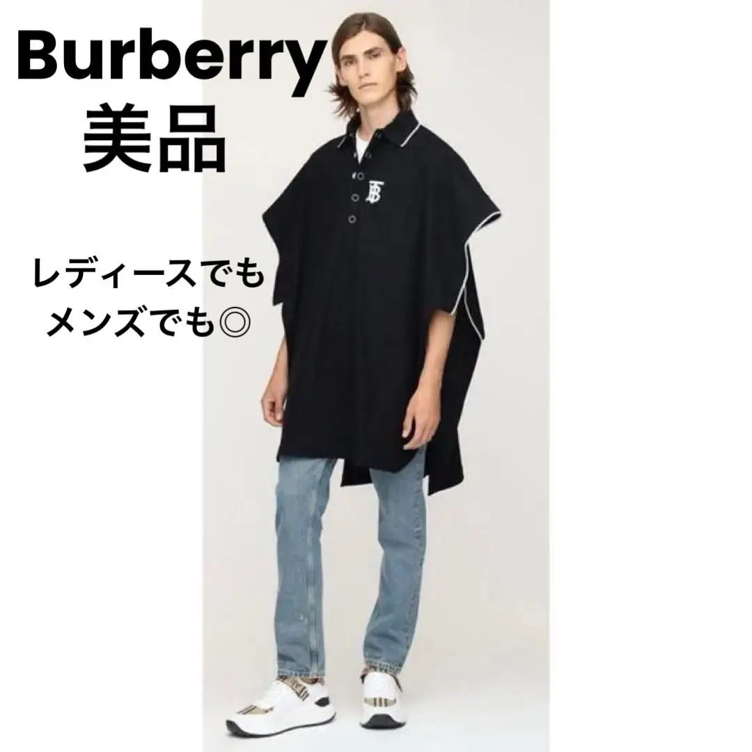 未使用級✨️バーバリーロンドン【現行】ポロシャツTBロゴメッシュ定価17.7万 未使用級✨️バーバリーロンドン【現行】ポロシャツTBロゴ