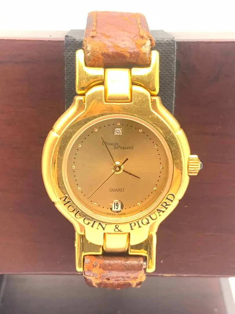 Mougin Piquard Date Watch Swiss Made Quartz Flexible