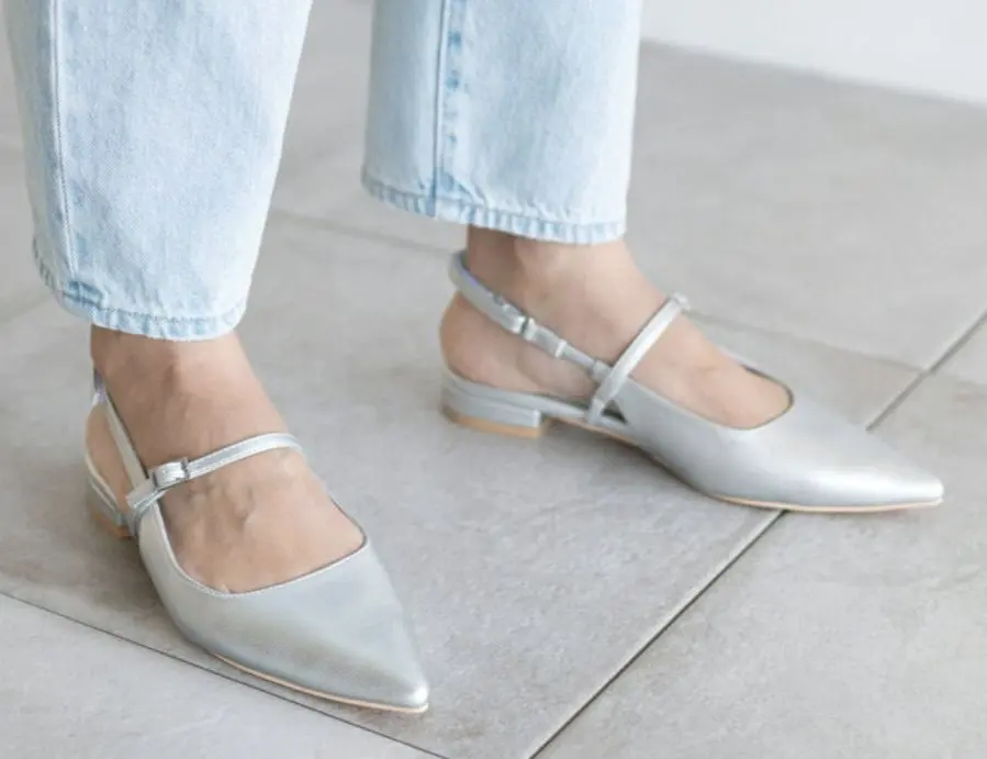 Thumbnail of Mary Jane Silver Pumps (with bonus)