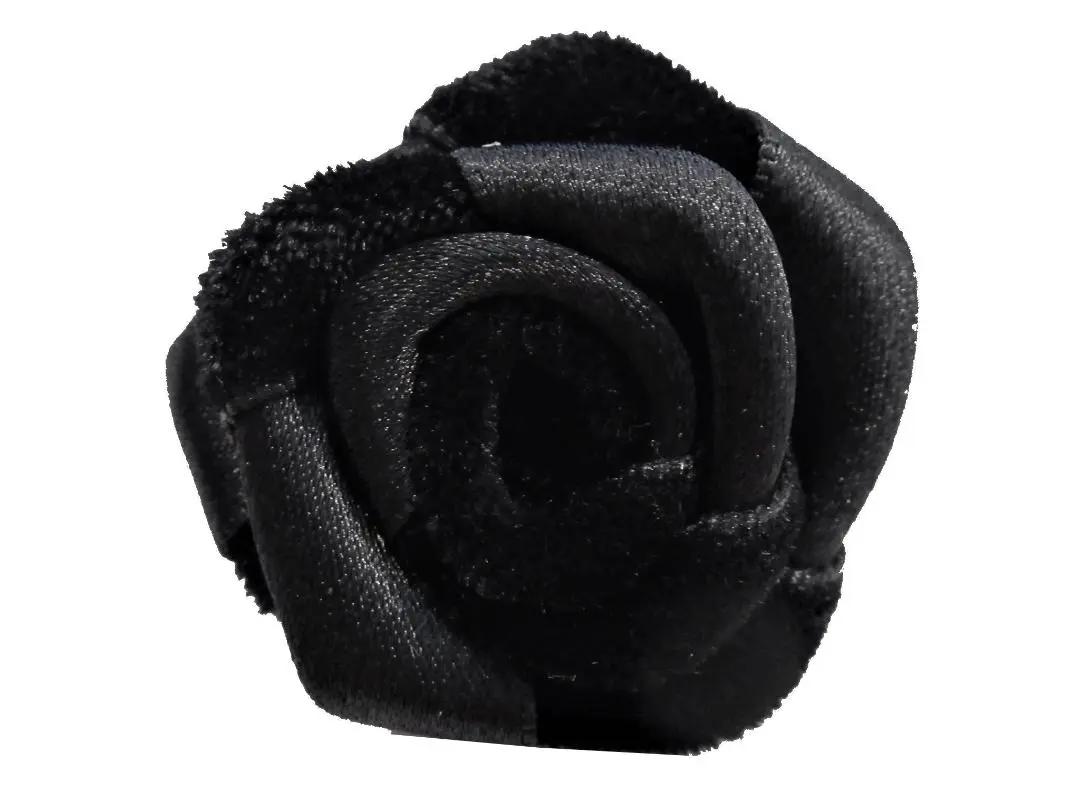 Thumbnail of Brooch Corsage: High-Quality Velvet Rose Corsage, Black