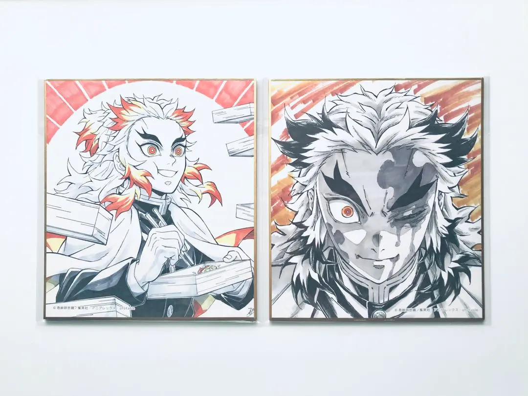 Thumbnail of Demon Slayer: Kimetsu no Yaiba Hashira Training Arc - Hashira Dining Web Kuji Replica Mini Shikishi - Kyojuro Rengoku