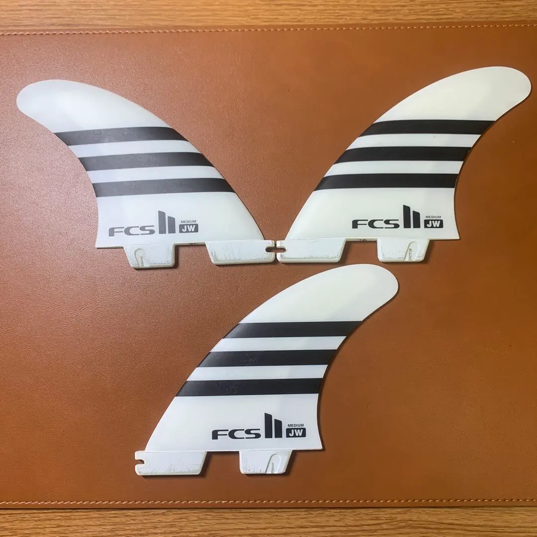 FCSⅡ JW LARGE サーフボードフィン ホワイト/オレンジ アウトレット FCSⅡ JW LARGE サーフボードフィン ホワイト/オレンジ