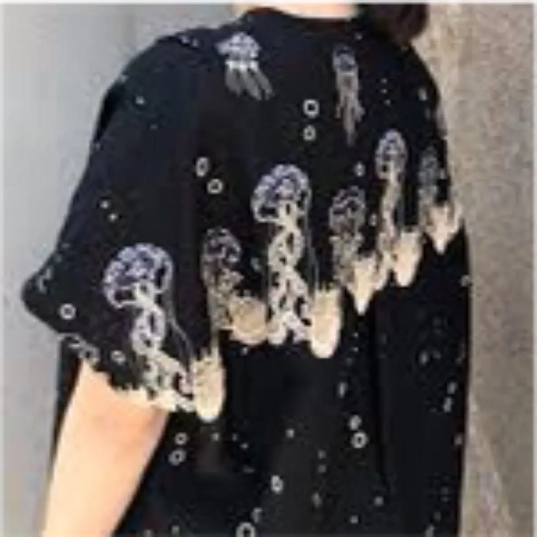 美品 マーブルシュッド marble sud クラゲ 刺繍 チュニック