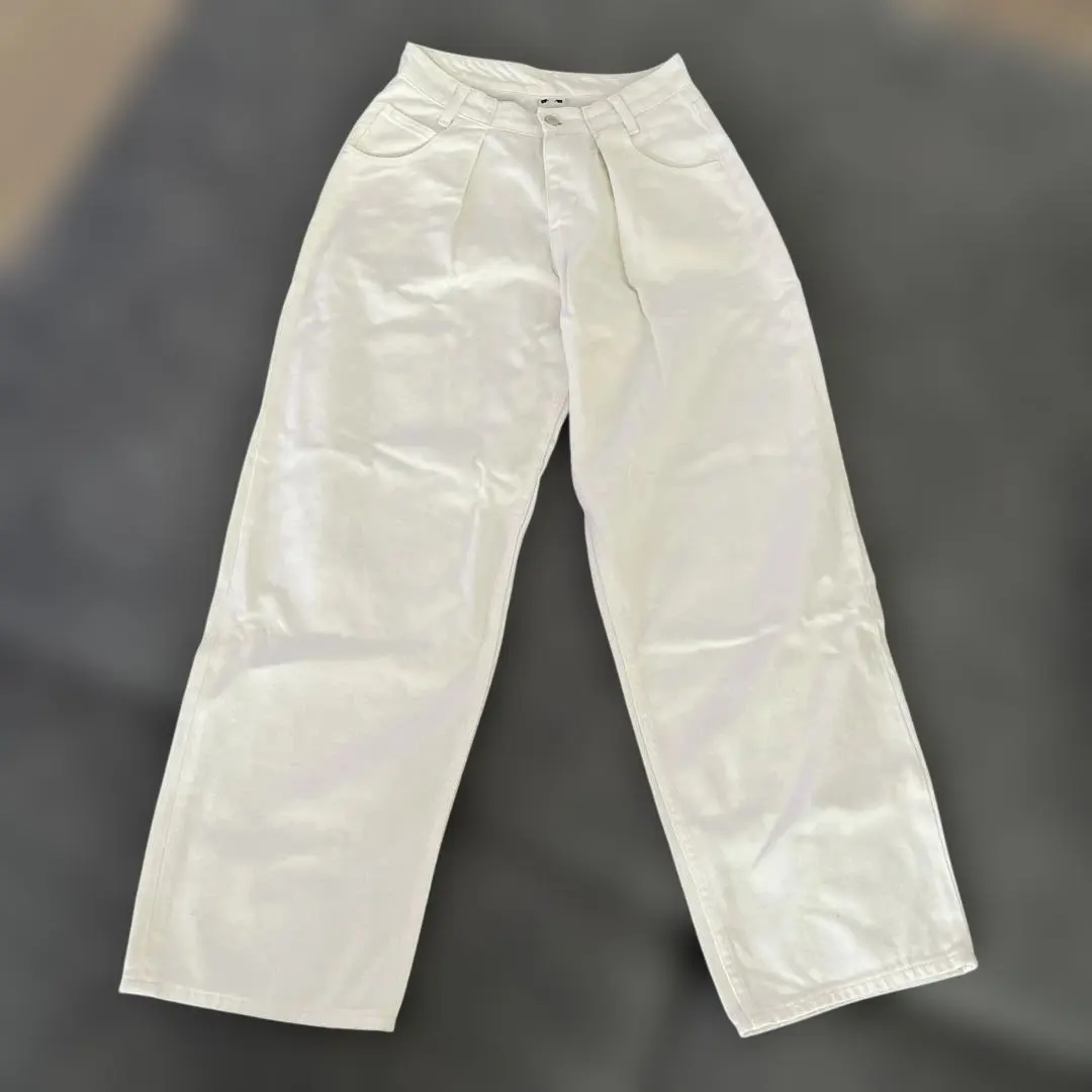 Thumbnail of X-girl White Denim Wide Pants