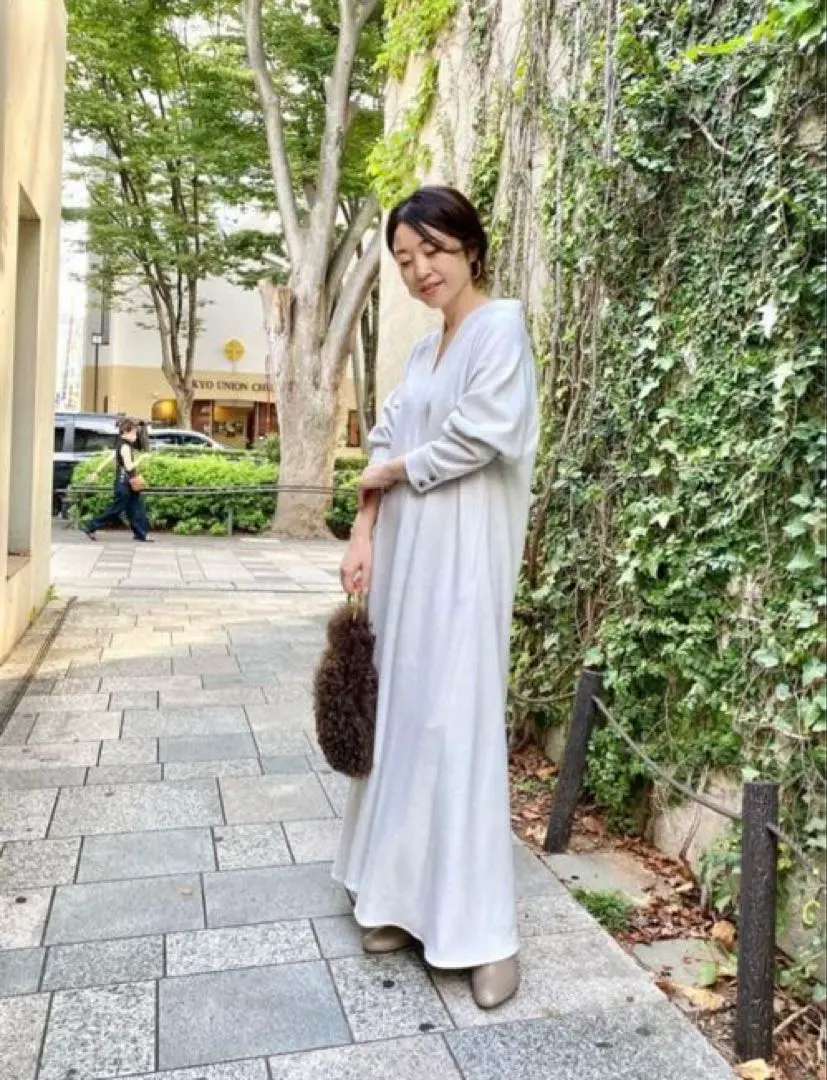 Thumbnail of Whim Gazette Wool Tenjiku One-Piece Dress - Marisol Collaboration