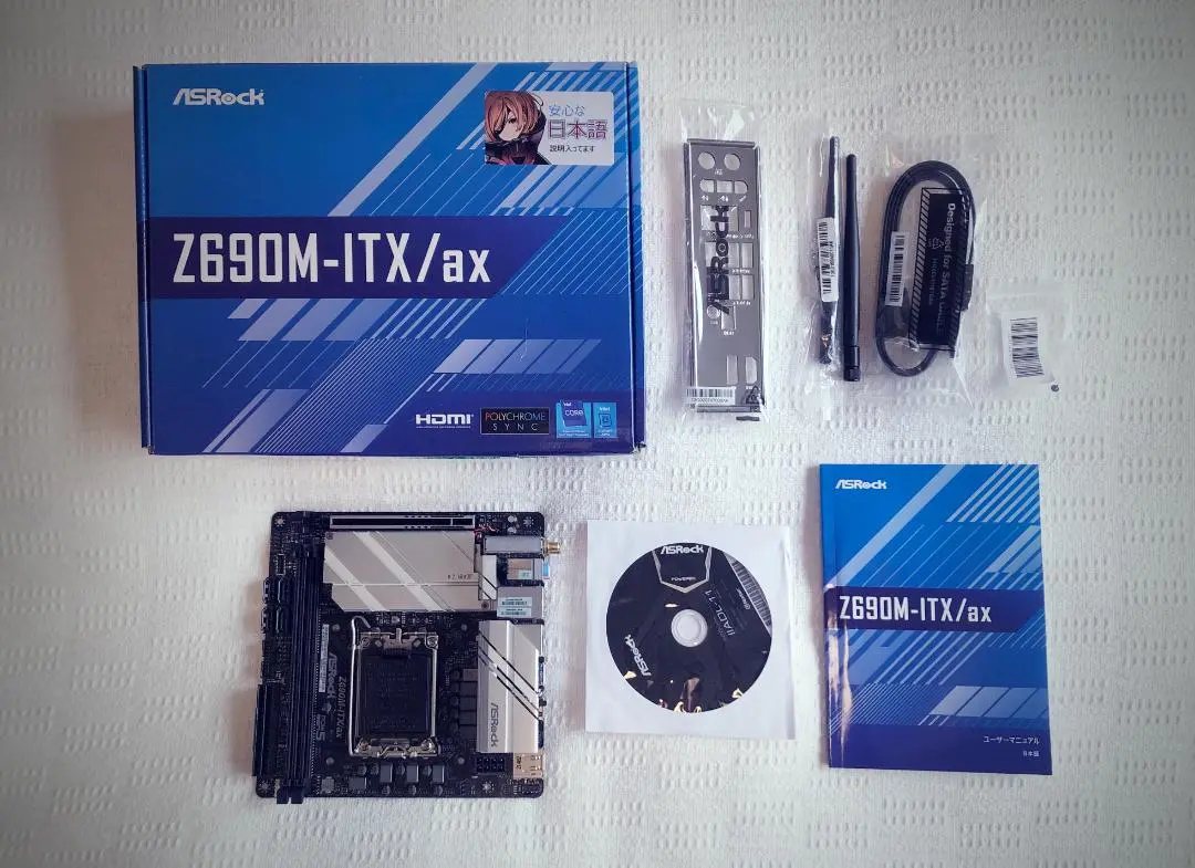 【ジャンク】ASRock Z690M-ITX/ax Z690M-ITX/ax Wi-Fi LGA1700 ITX Motherboard (DDR4)